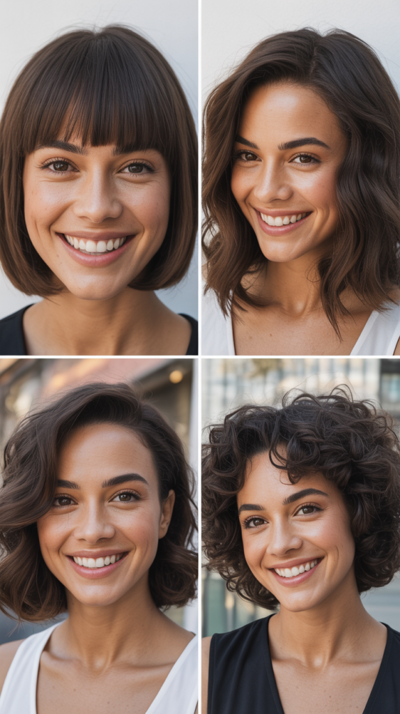 Precision Lob With Straight-Across Short Bangs