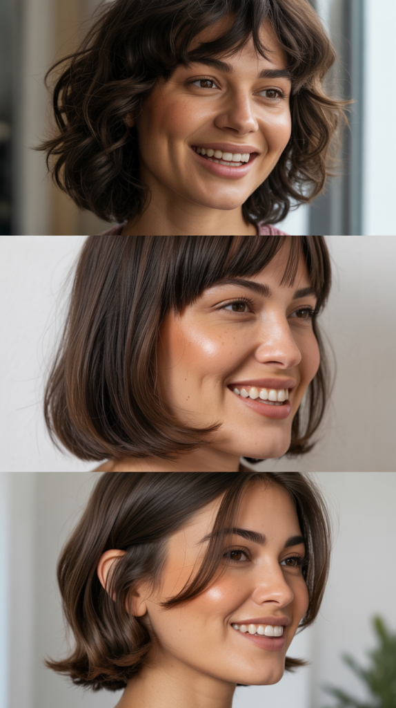 Long Bob with Baby Bangs on One Side