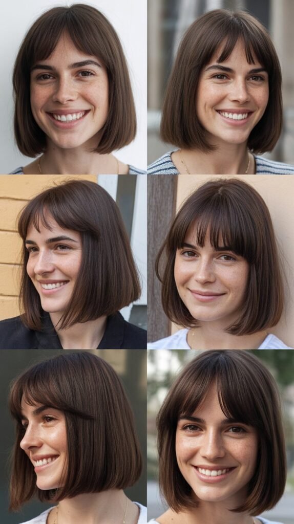 Long Bob With Micro Bangs