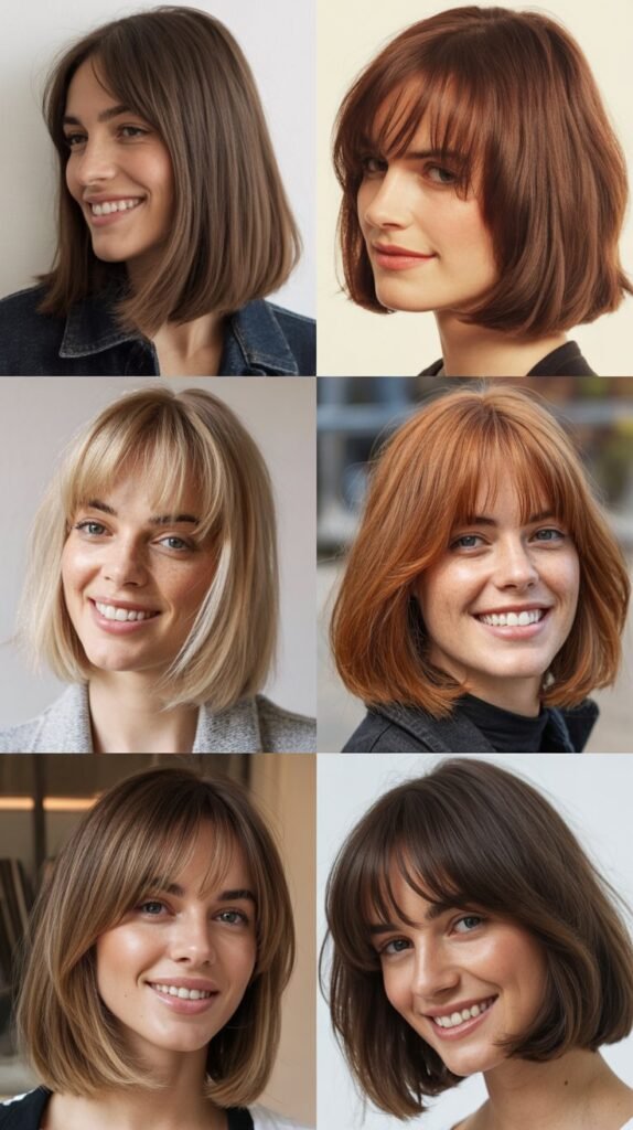 Long Bob With Tapered Bangs