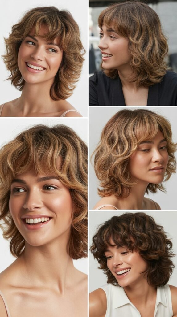 Layered Shaggy LOB With Feathered Bangs