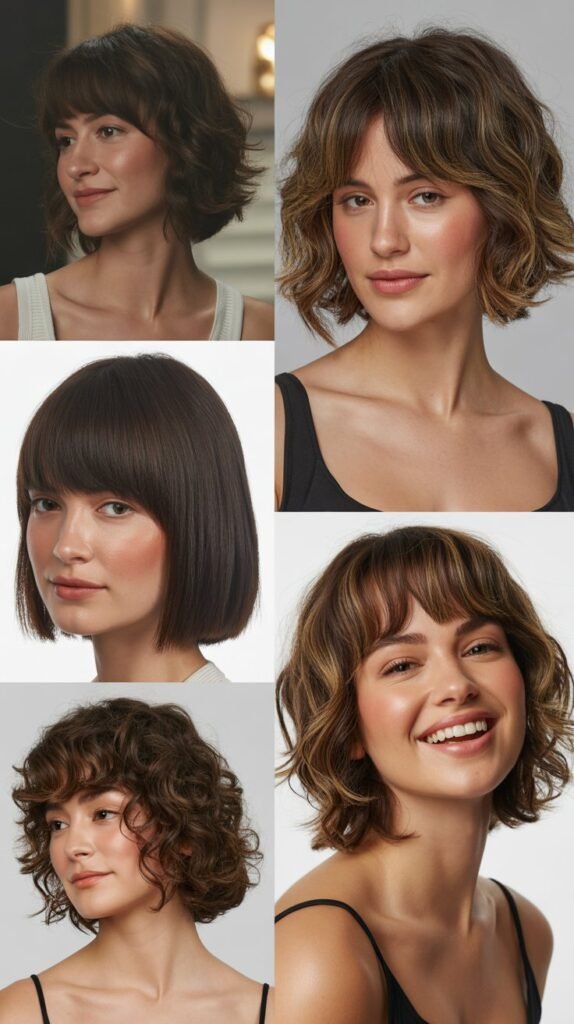 Shaggy LOB With Graduated Layers And Face-Framing Bangs