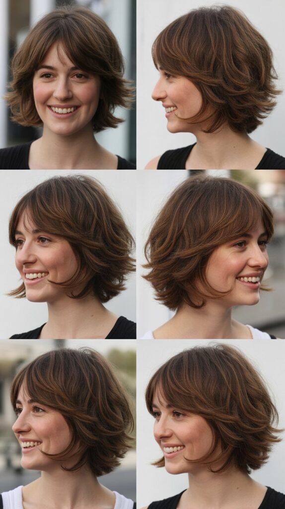Shaggy LOB With Wispy Bardot-Style Bangs