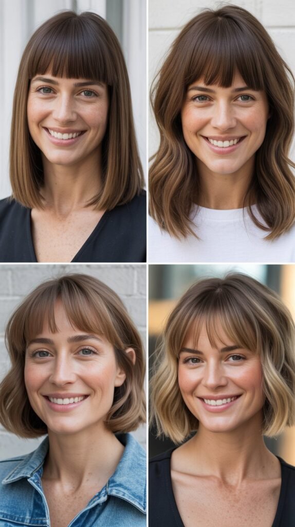  Inverted Lob With Blunt Bangs