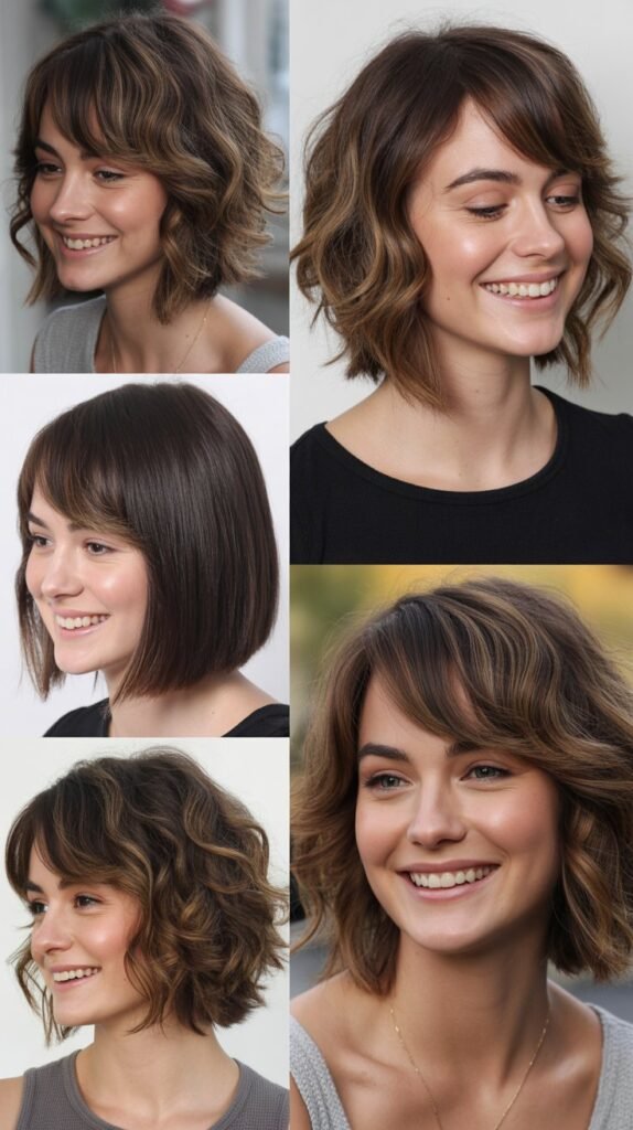 Shaggy LOB With Long Side Bangs