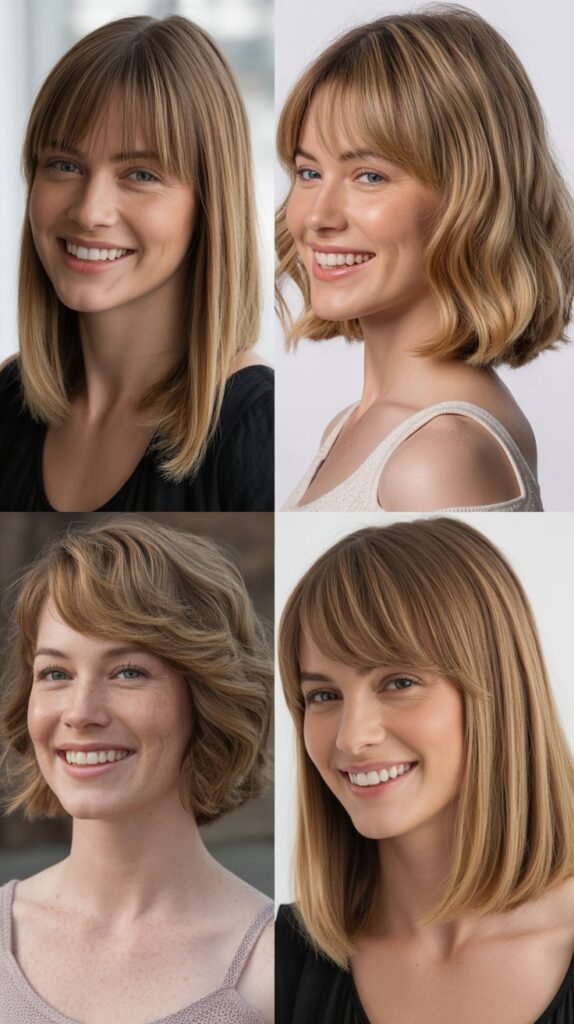  Long Bob with Graduated Bangs