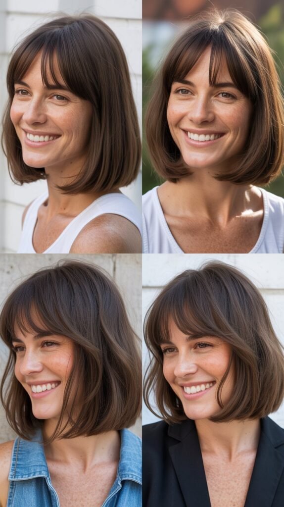 Long Bob With Face-Framing Bangs