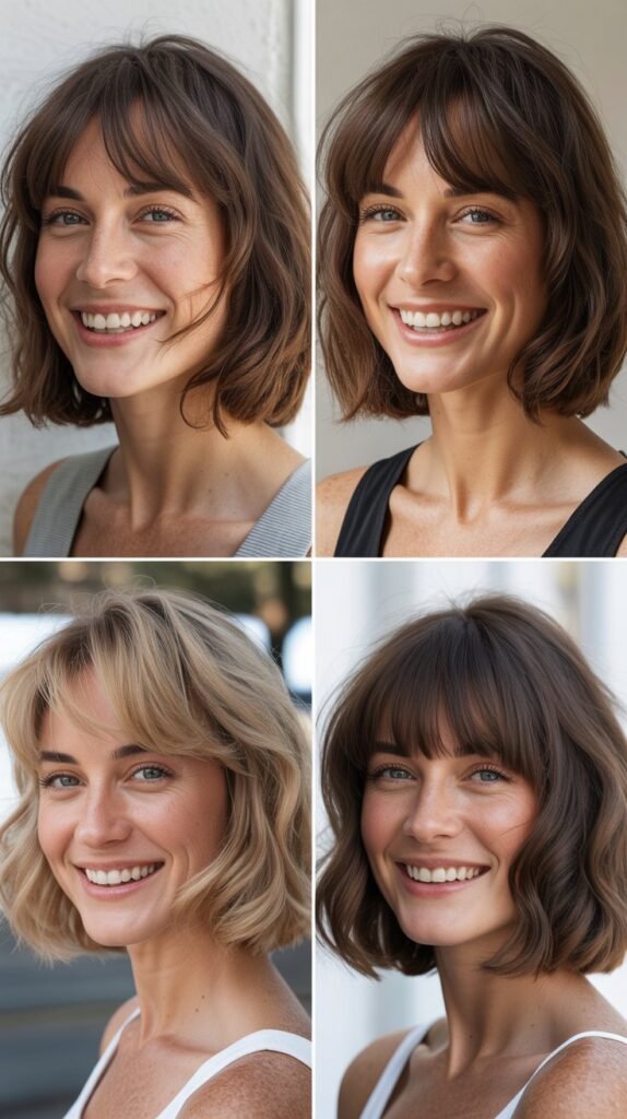 Long Bob With Textured Fringe