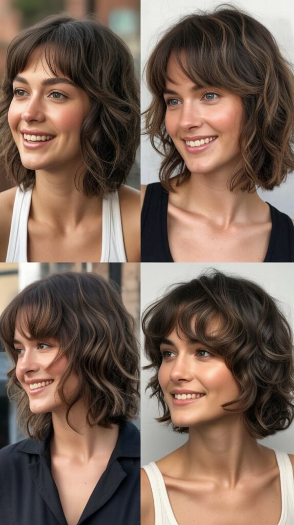 Razored Shaggy LOB With Choppy Bangs