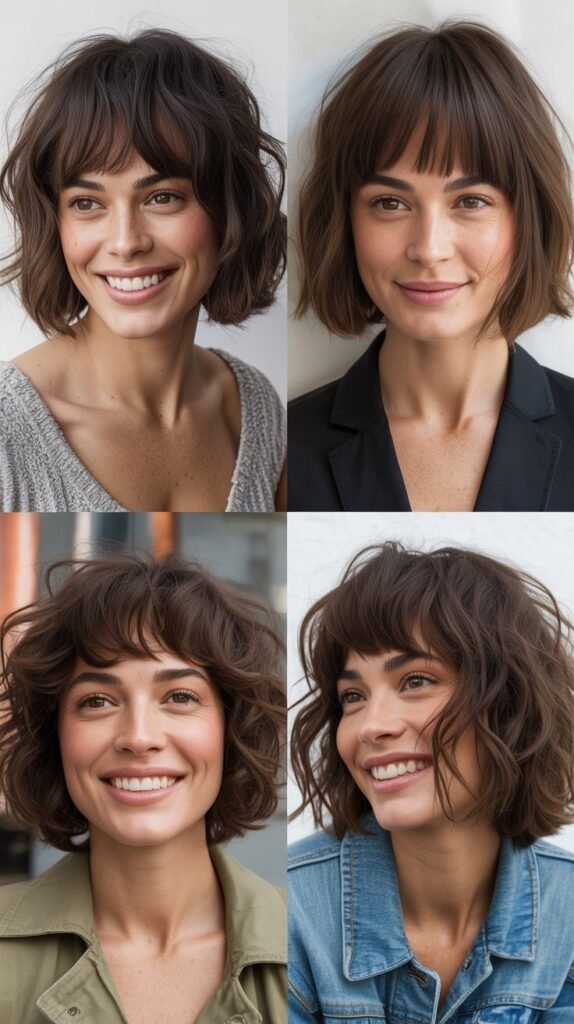  Undone Lob With Shattered Bangs