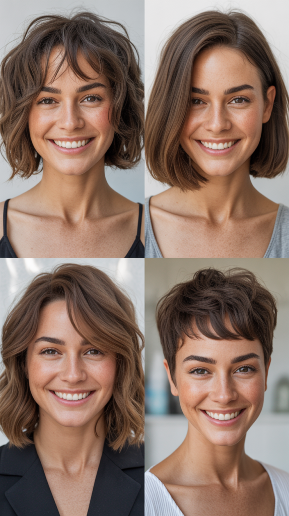 Undone Wavy Lob With Piecey Bangs