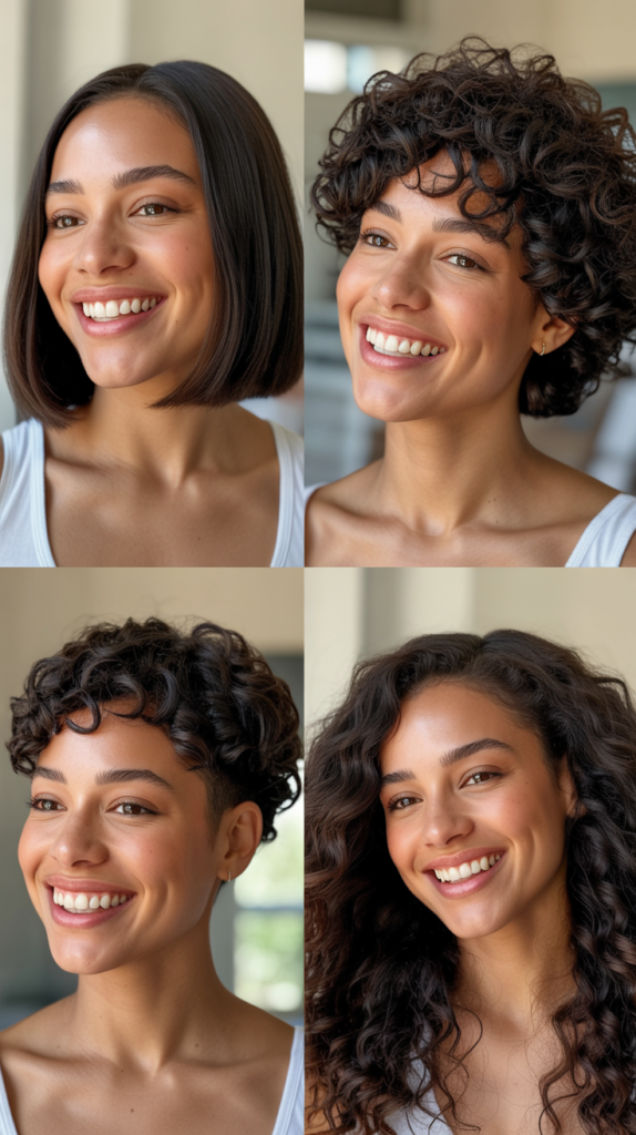 Soft Wavy Lob With Full Bangs