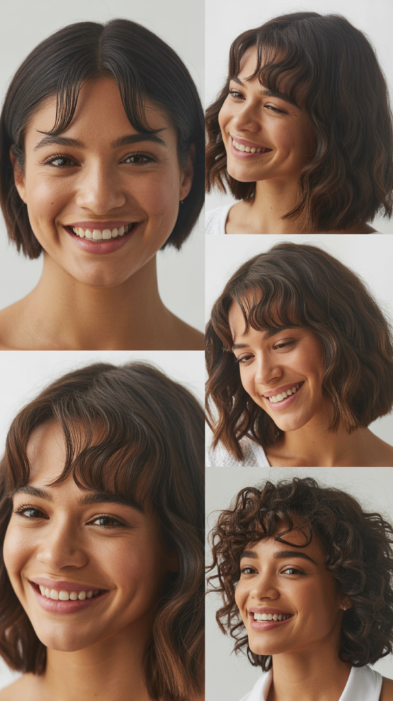 Inverted Lob With Arc Bangs