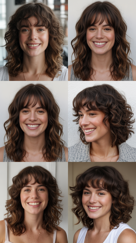 Wavy Lob With Bang Growth Management