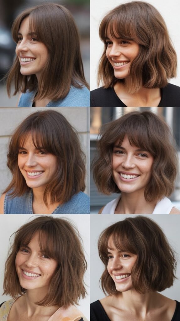 Long Bob With Choppy Side Bangs