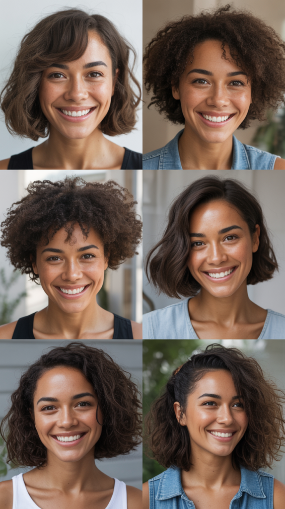 Wavy Lob With Side-Swept Baby Bangs