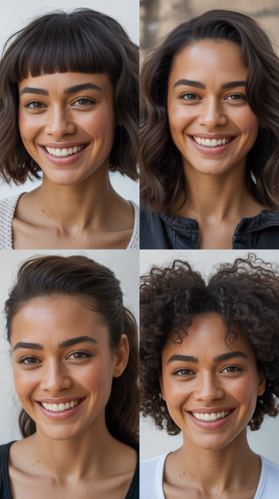 Inverted Lob With Blunt Micro Bangs