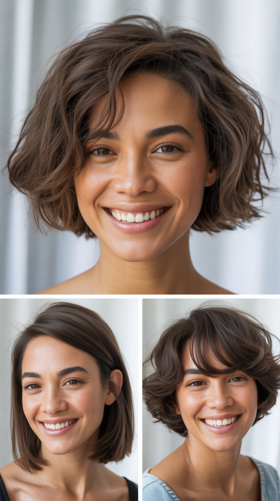 Shaggy Long Bob with Piecy Side Bangs