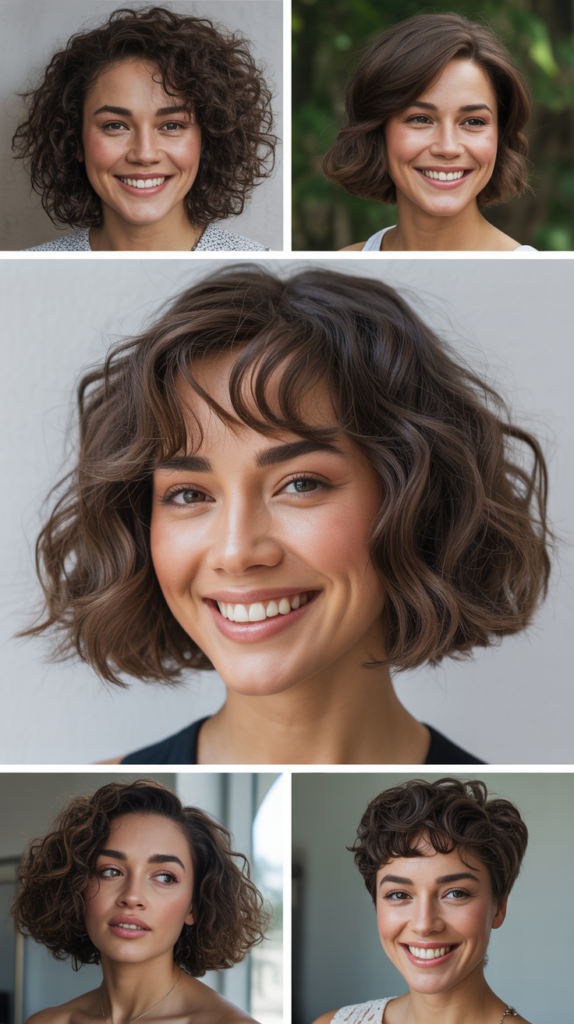 Wavy Lob With See-Through Bangs