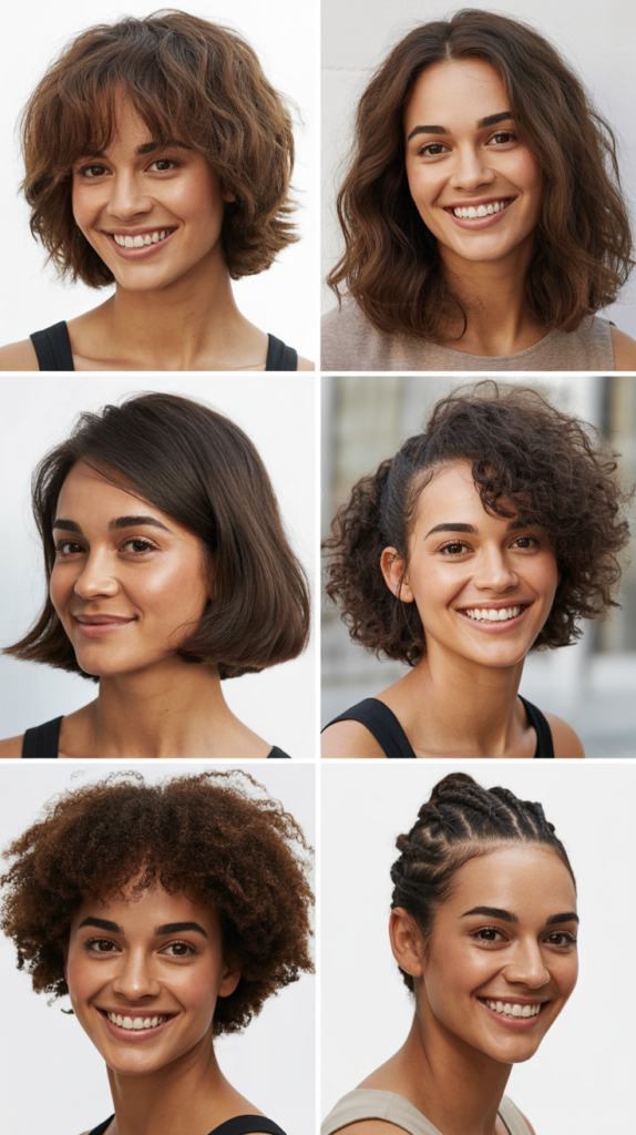 Textured Choppy Lob With Wispy Bangs