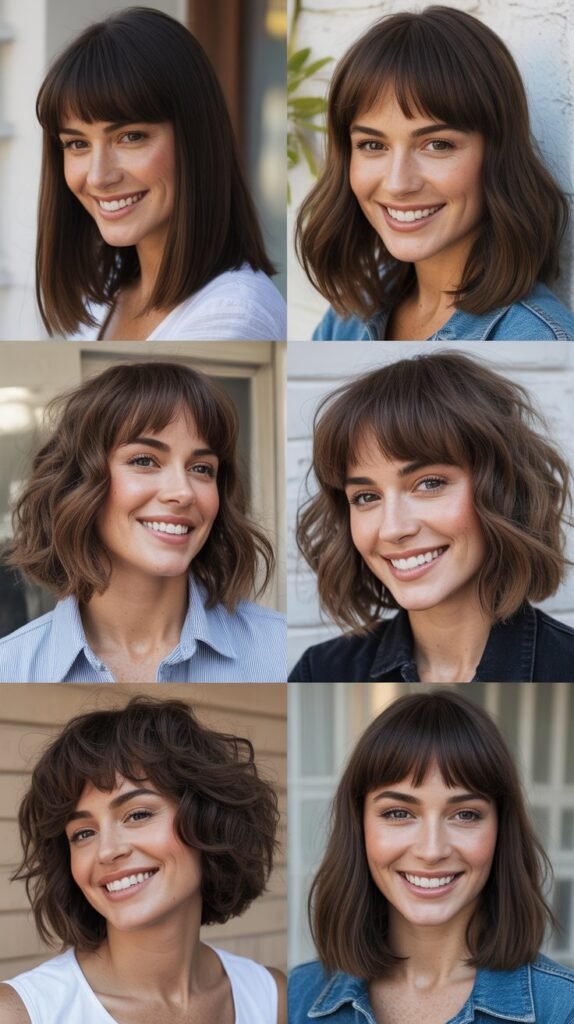 Inverted Long Bob with Full Fringe