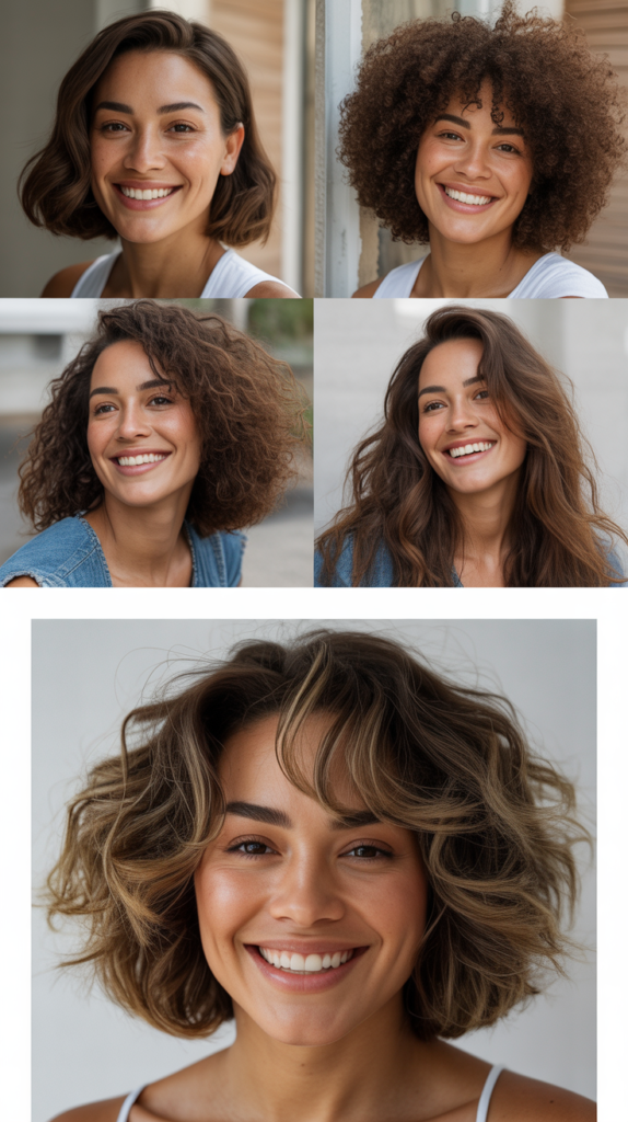 Beachy Lob With Tousled Fringe