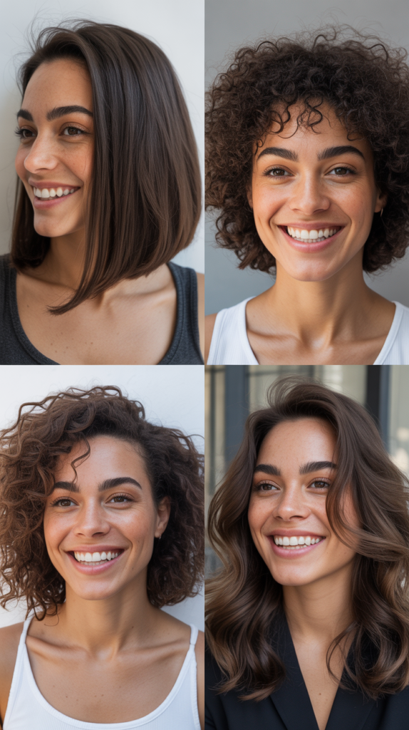 Graduated Lob With Feathered Side Fringe