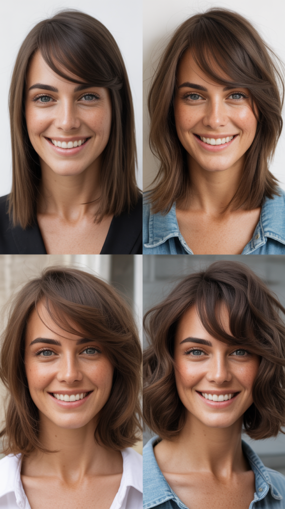  Disconnected Long Bob With Heavy Side Fringe