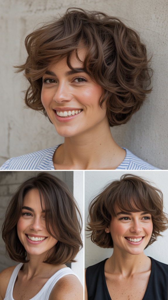 Long Bob with Micro Side Bangs and Texture