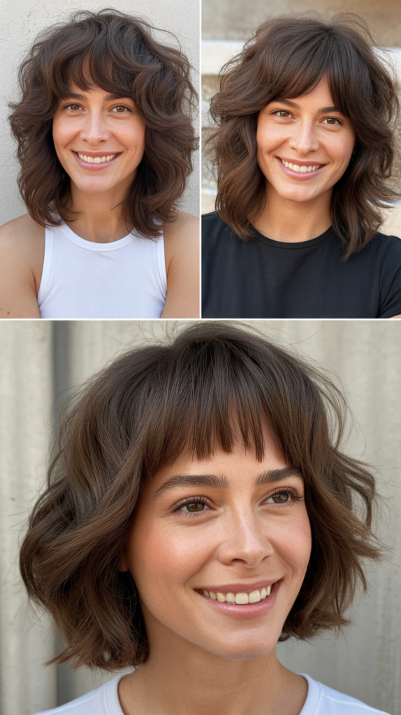  Razor-Cut Bangs With Lived-In Layers