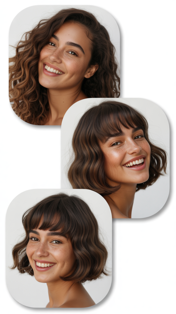 Graduated Bangs With V-Cut Length