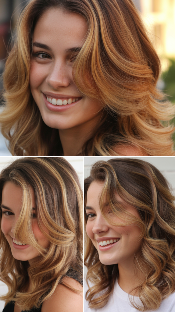 Caramel Blonde Highlights