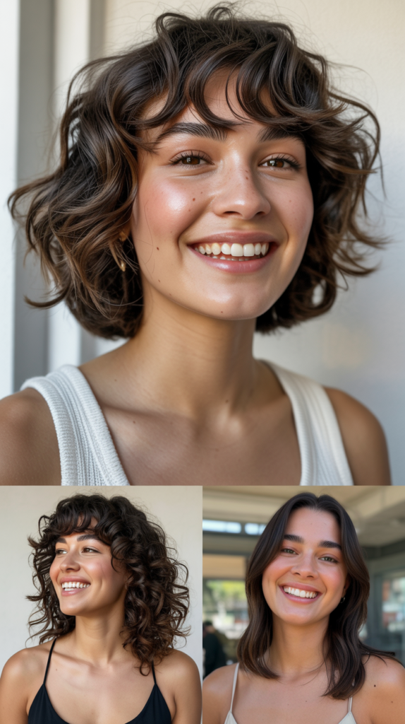 Textured Bob with Wispy Bangs