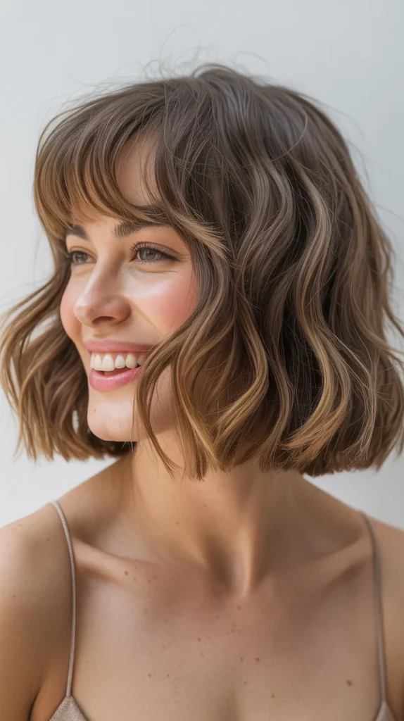 39 Wavy Long Bob Haircuts With Bangs That Look Effortless and Lived-In Wavy Long Bob Haircuts With Bangs That Look Effortless and Lived-In