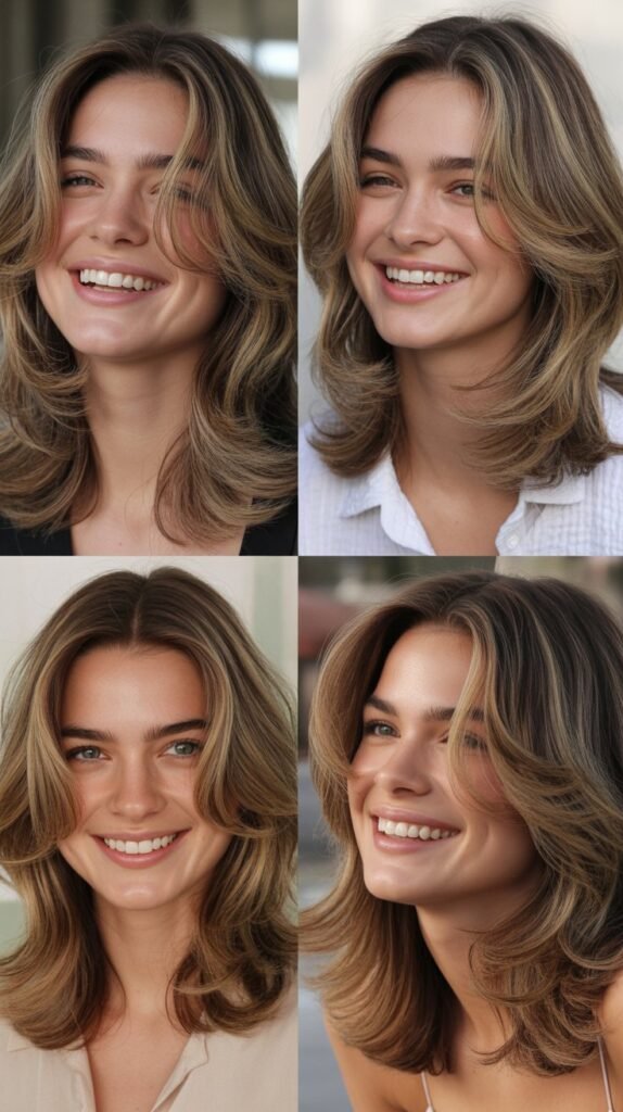 Face-Framing Layers Starting At Chin Level