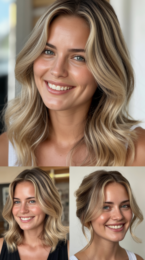  Blonde Highlights with Babylights at Roots