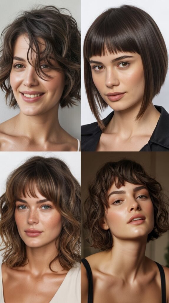 Shattered Lob With Edgy Bangs