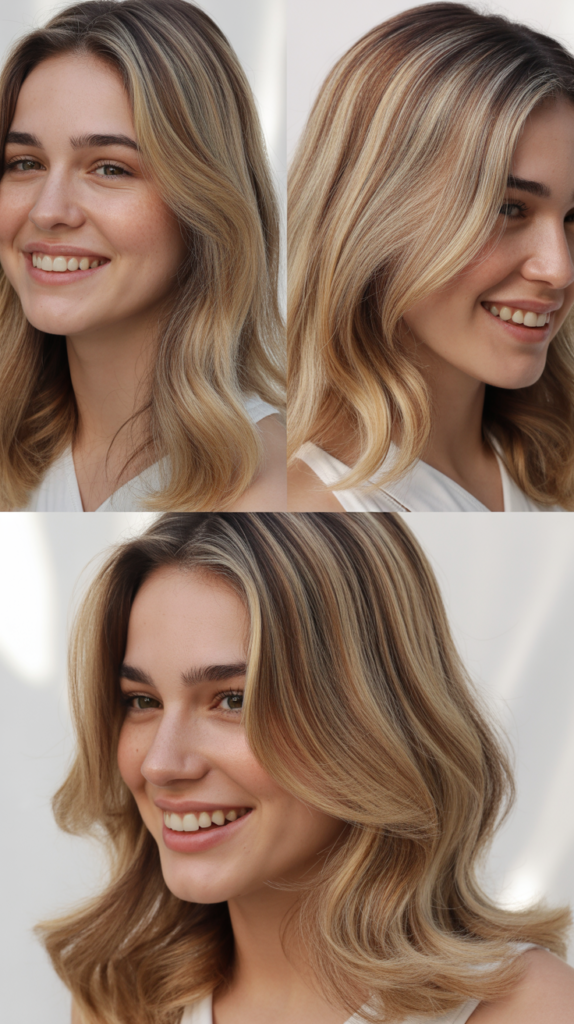 Rooted Blonde with Dark Base