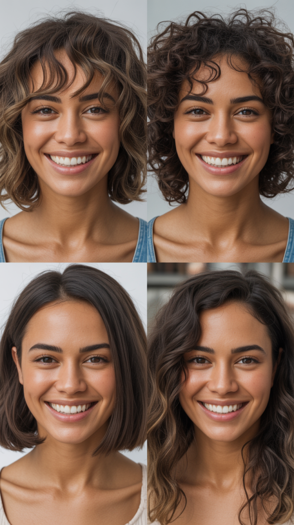 Wavy Lob With Bang Celebrity Inspiration