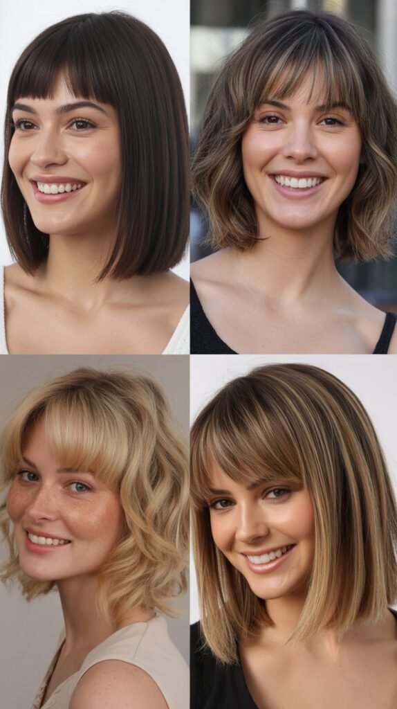 Razor-Cut Lob With Feathered Fringe