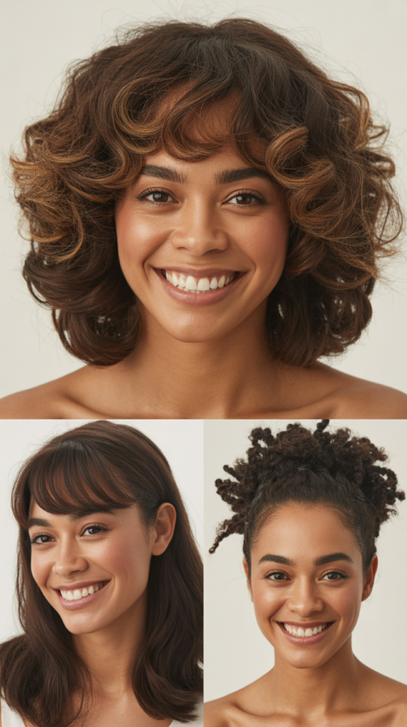 Feathered Bangs With Voluminous Layers