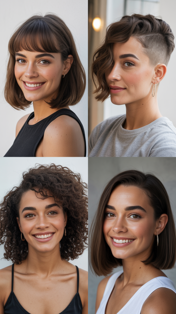 Precision Lob With Baby Bangs and Undercut