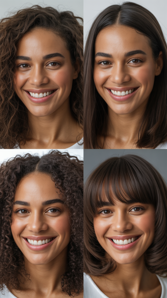 Side-Swept Fringe with Multi-Level Graduation