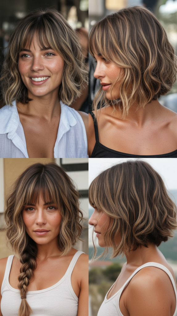 Shaggy Long Bob With Choppy Bangs