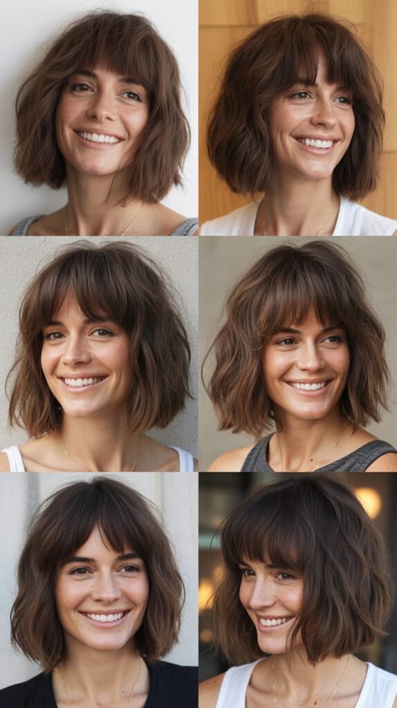 Choppy Long Bob With Piecey Bangs