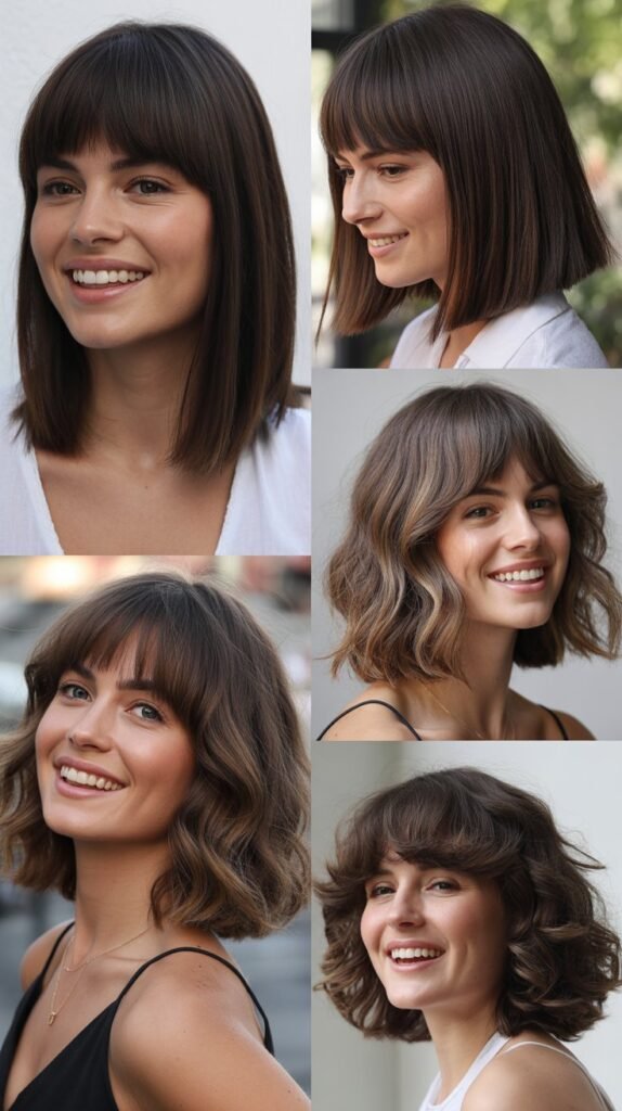 Long Bob With Voluminous Bangs