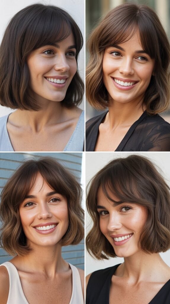 Shoulder-Grazing Bob With Side Bangs