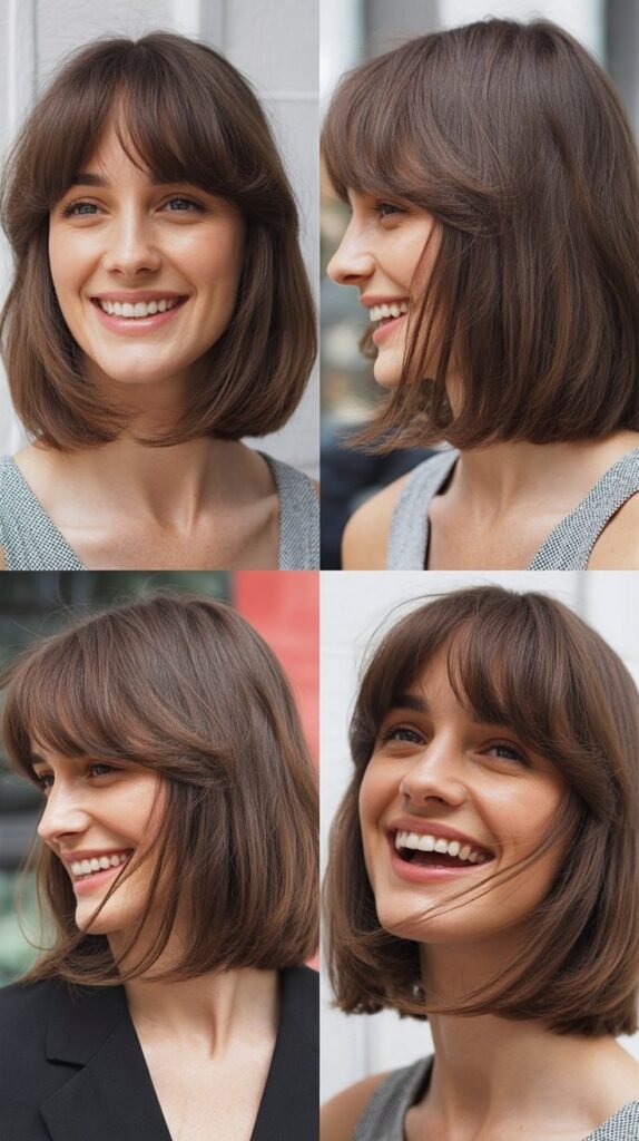 Long Bob With See-Through Bangs