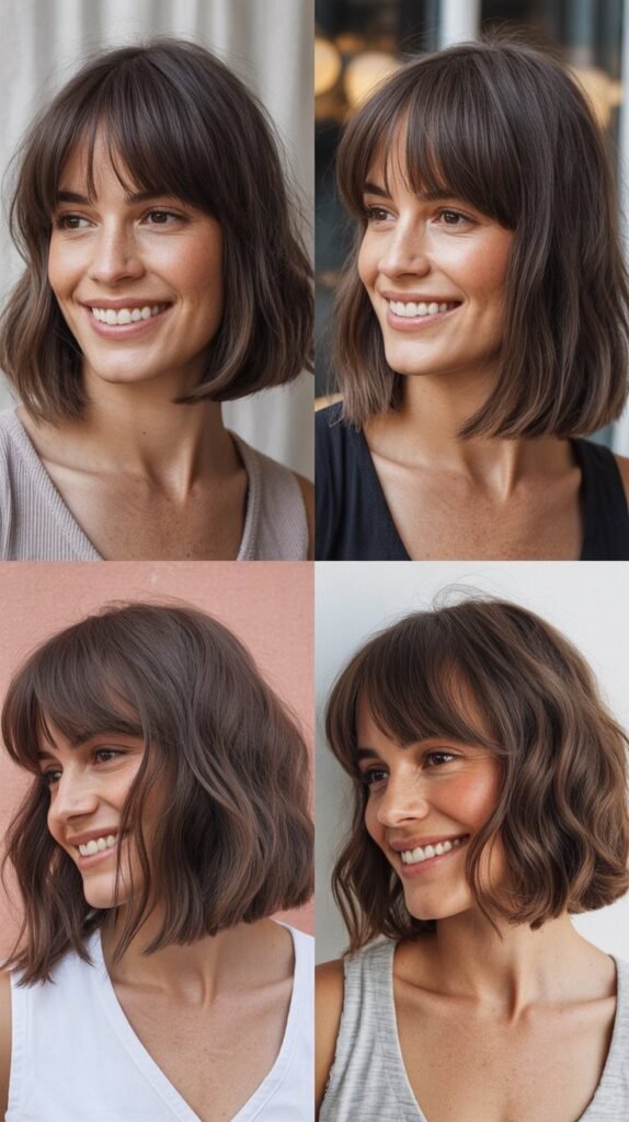 Long Bob With Bardot Bangs