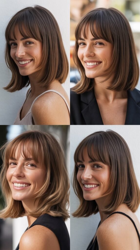Long Bob With Graduated Bangs